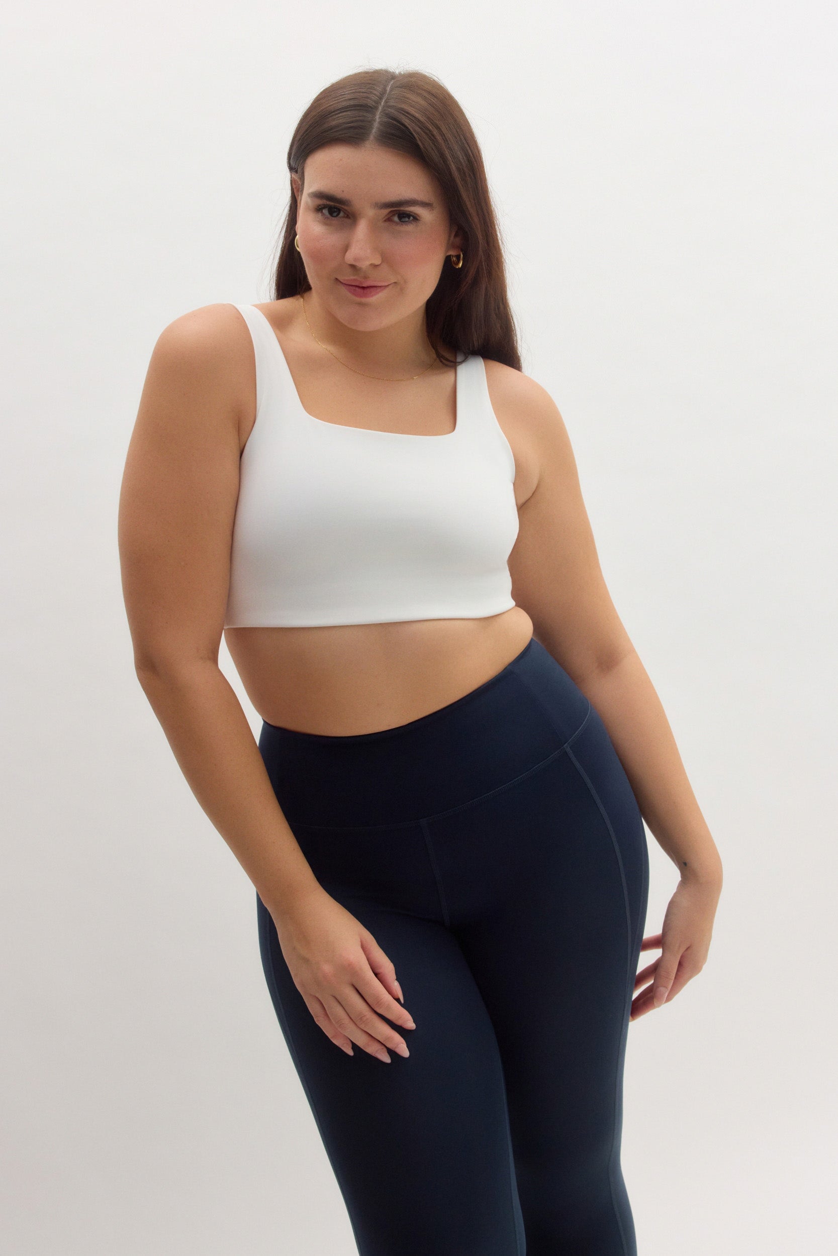 White Tommy Cropped Bra