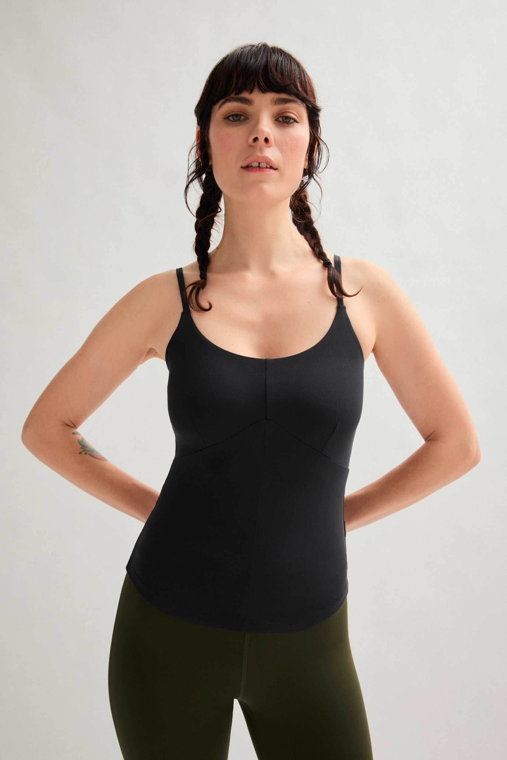 Black ReSet Curved Cami