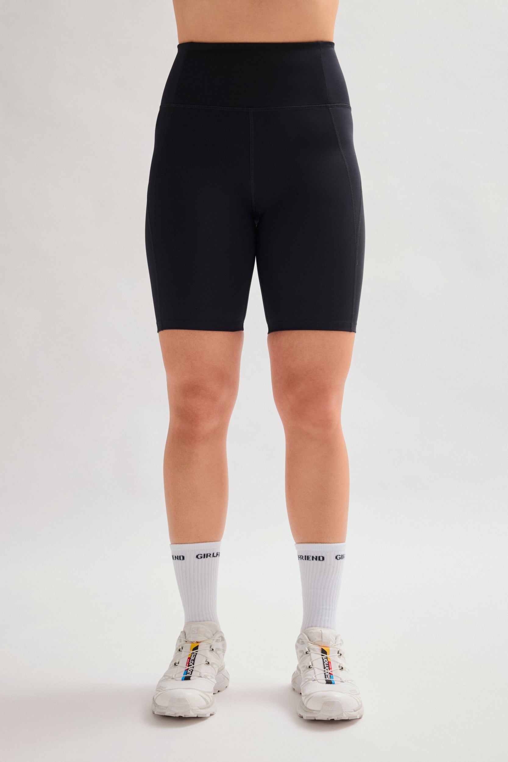 Black High-Rise Bike Short